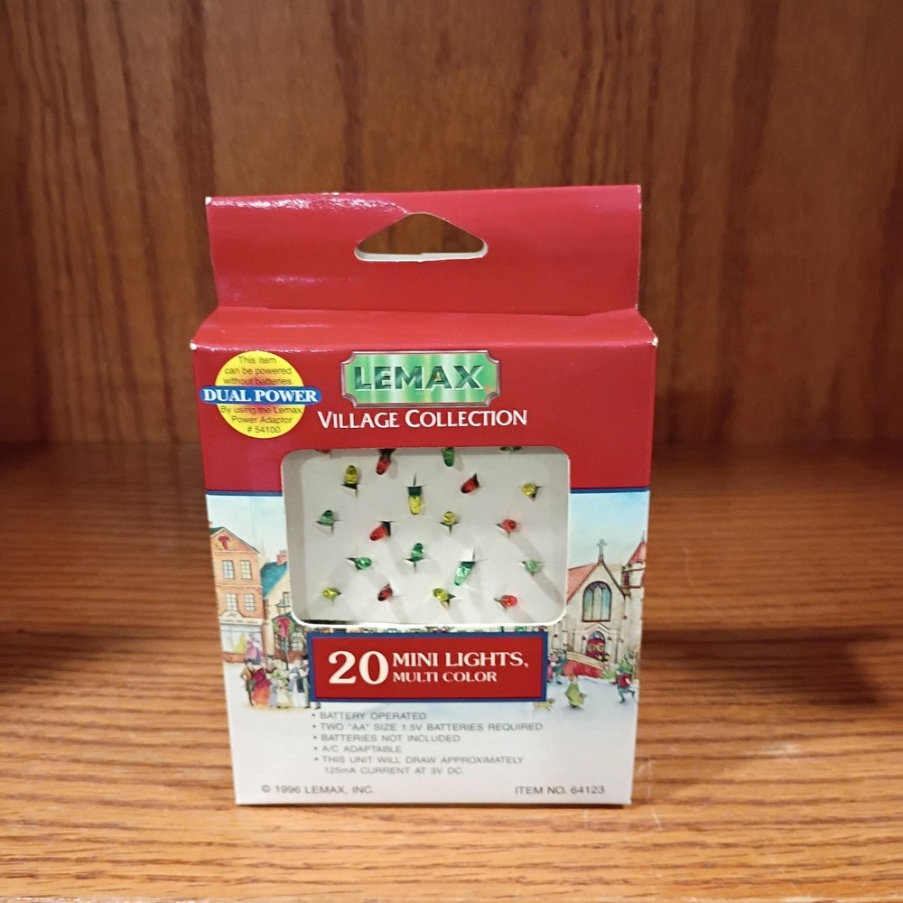 Lemax Christmas Village Collection, 1996, 20 MINI LIGHTS, Multi Color #64123A